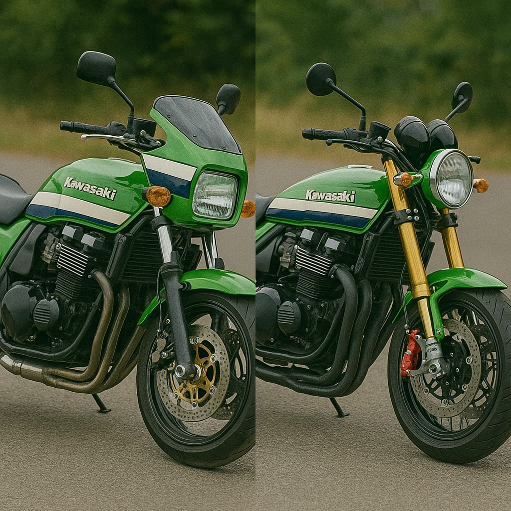 旧車に仕様にはコレ!ZRX400後期98年～ショート管ワンピースマフラーZRX-Ⅱ集合管マフラーZR400E.ZR400F ZRX400がプレミア化！高騰の裏事情